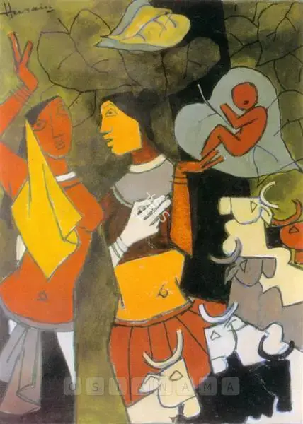 Husain, M.F. (Artist). Untitled, n.d. | Painting