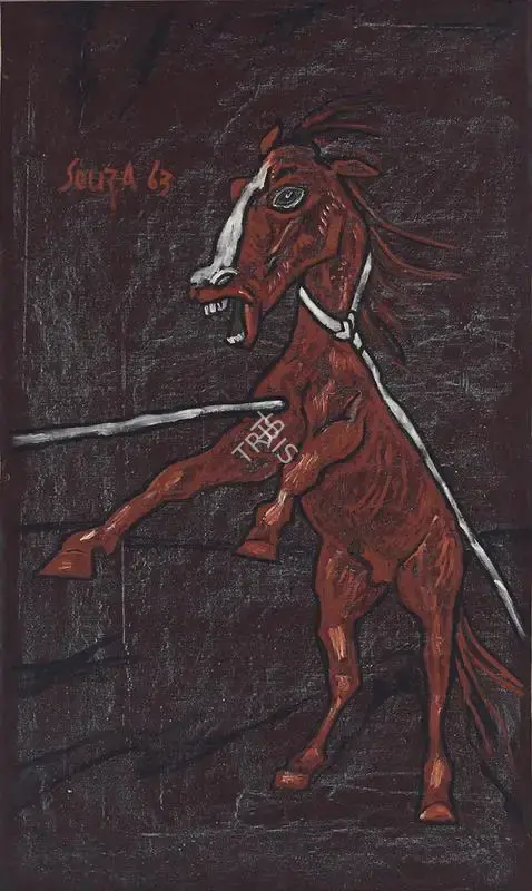 Souza, F.N. (Artist). Untitled (Horse), 1963 | Painting