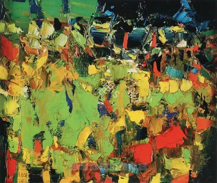 Raza, S.H. (Artist). Landscape, 1965 | Painting