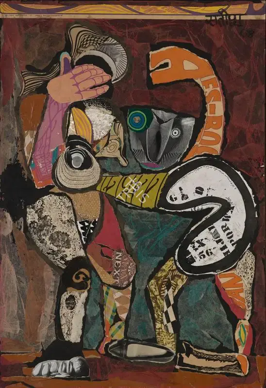 Gujral, Satish (Artist). Beauty and the Beast, 1968 | Painting