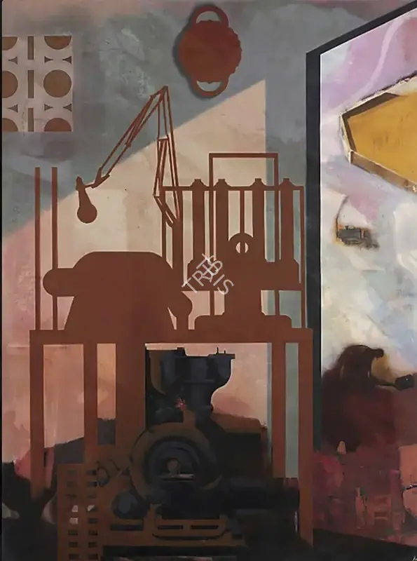 Sharma, Nataraj (Artist). Machine Shop, 1994-96 | Painting