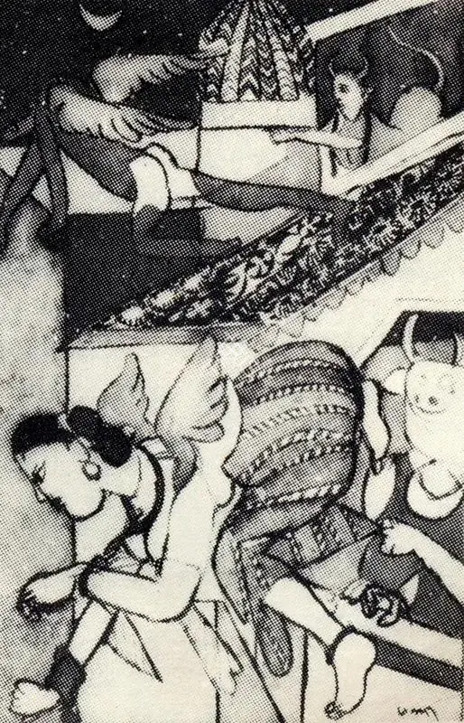 Subramanyan, K.G. (Artist). Still Life with Flying Angel, 1980 | Painting