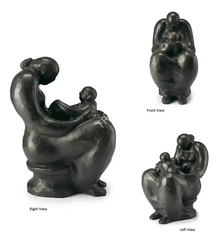 Dasgupta, Prodosh (Artist). Mother & Child. Bronze, n.d. | Sculpture | FineArts | 00547937