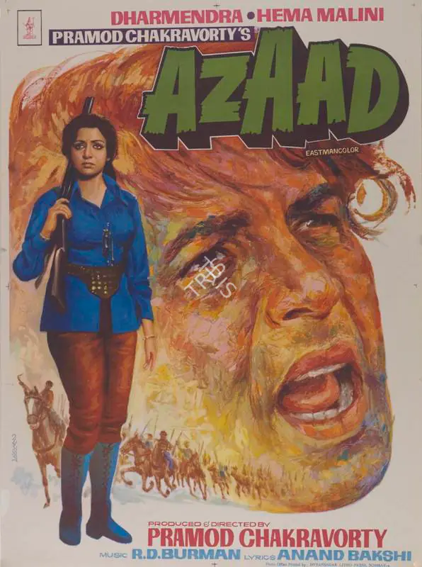 Chakravorty, Pramod (Producer), Azaad, 1978 | Full Sheet Poster | CinemaEducation | 00766832