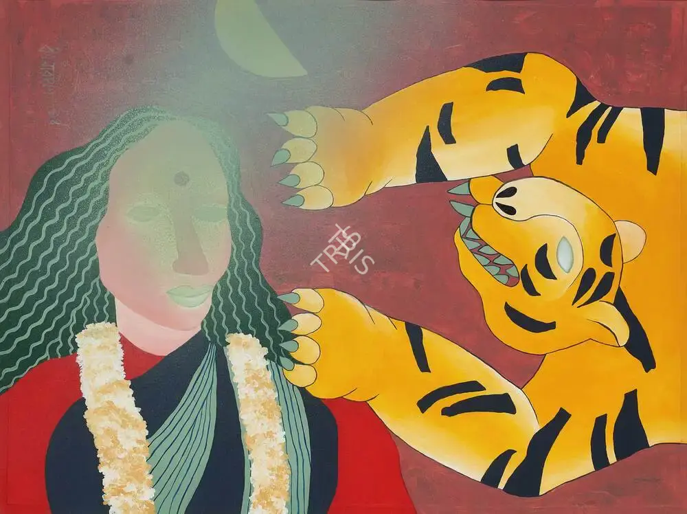 Dasgupta, Dharmanarayan (Artist). Untitled. Mixed media on paper, 1994 | Painting | FineArts | 00356996
