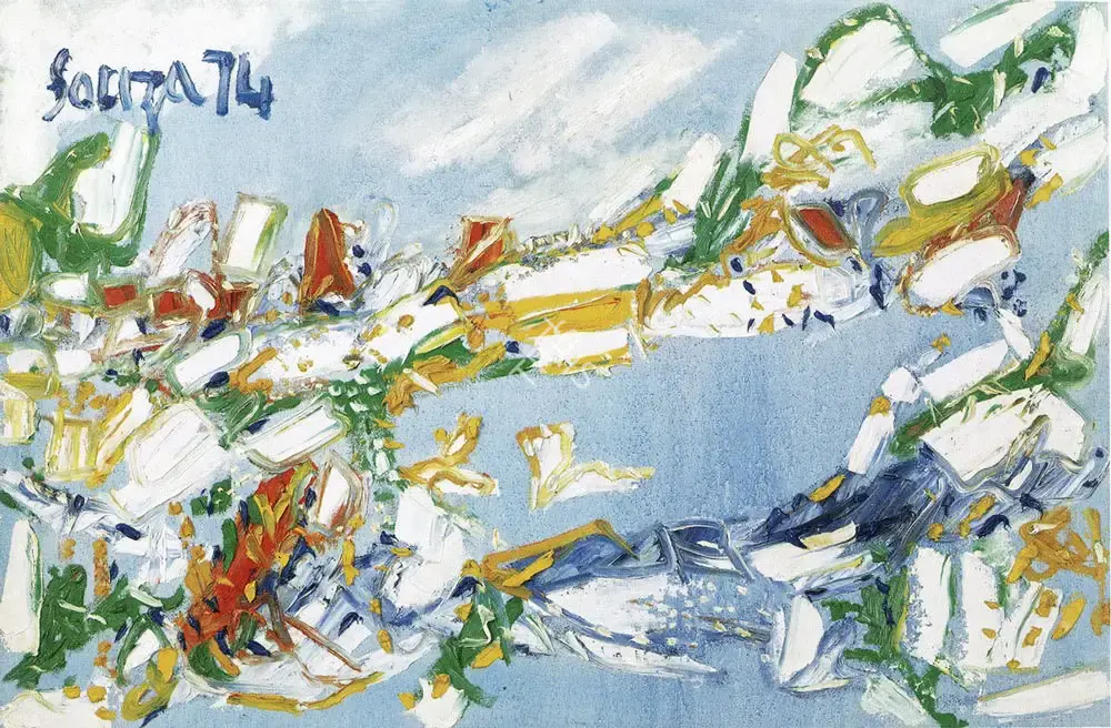 Souza, F.N. (Artist). The Lake, 1974 | Painting