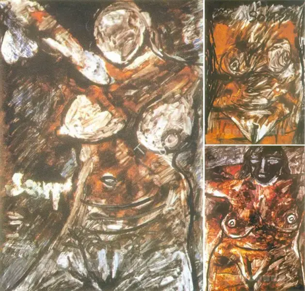 Souza, F.N. (Artist). Dark Goddess-I, n.d. | Painting