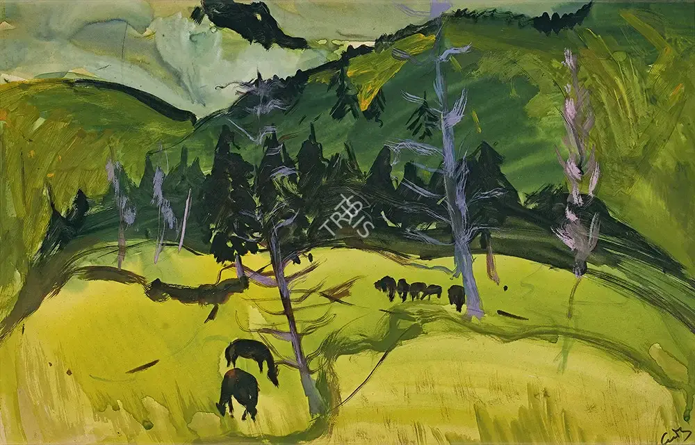 Gade, H.A. (Artist). Pachmarhi, c.1970 | Painting