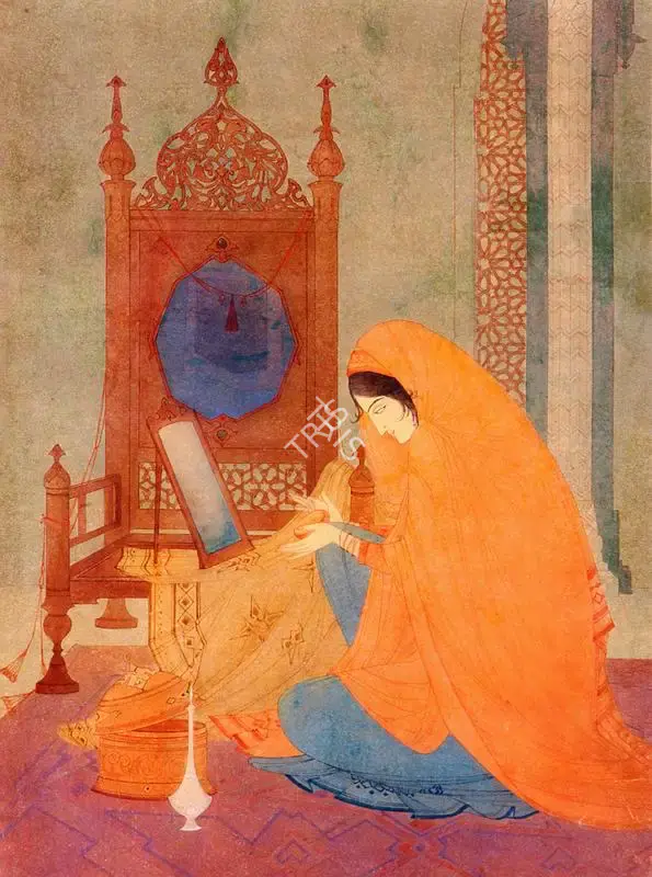 Chughtai, M.A.R. (Artist). Vanity, n.d. | Painting