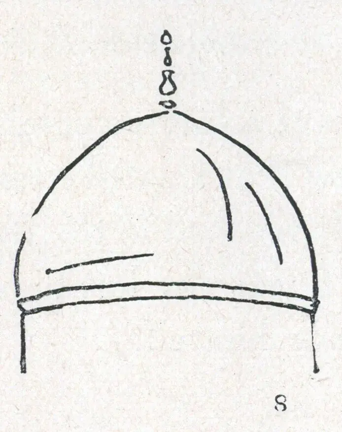 Unknown (Artist). Dome of Lodi Tomb. A.D. 1500 | Marg, June 1958 | Sketch | ArcHeritage | 00674137