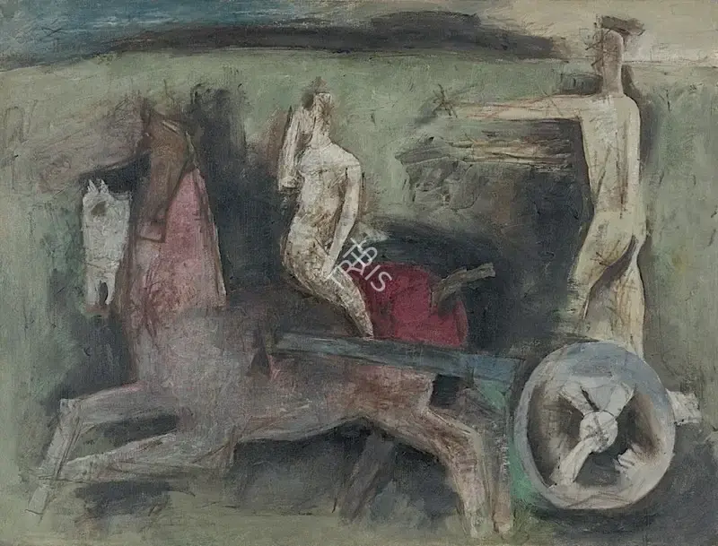 Husain, M.F. (Artist). Untitled, 1959 | Painting