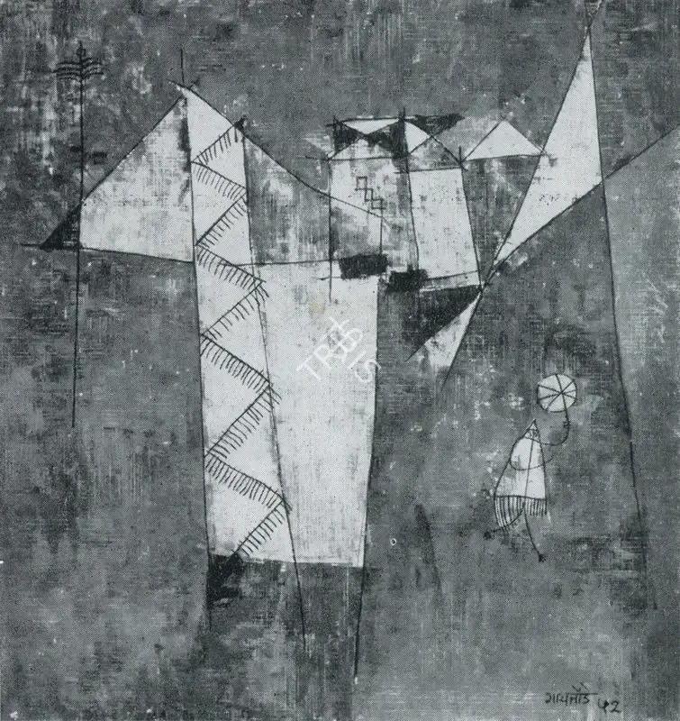 Gaitonde, V.S. (Artist). Somnambulist, n.d. | Painting