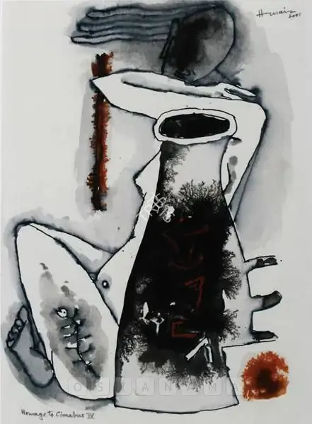 Husain, M.F. (Artist). Homage To Cimabue Iv, 2000 | Painting