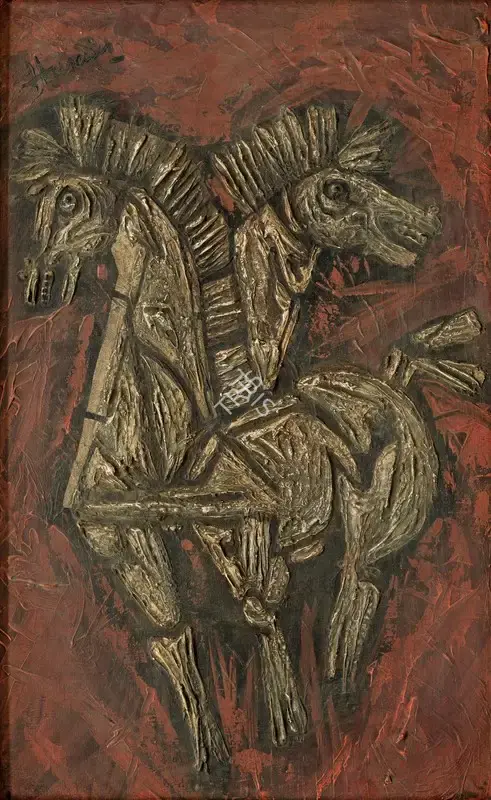 Husain, M.F. (Artist). Horse, c. late 1960s | Painting