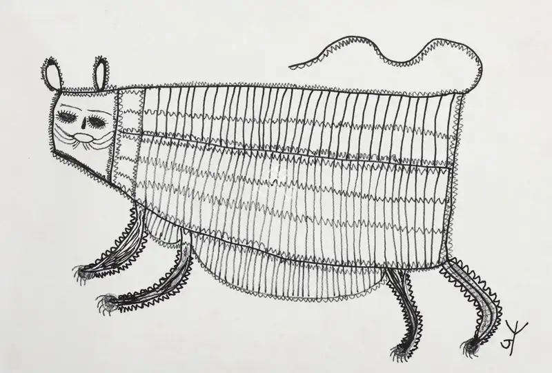 Baiga, Jodhaiya Bai (Artist). Baghesur, 2022 | Drawing