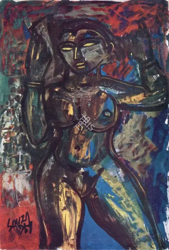 Souza, F.N. (Artist). Nude, 1954 | Painting