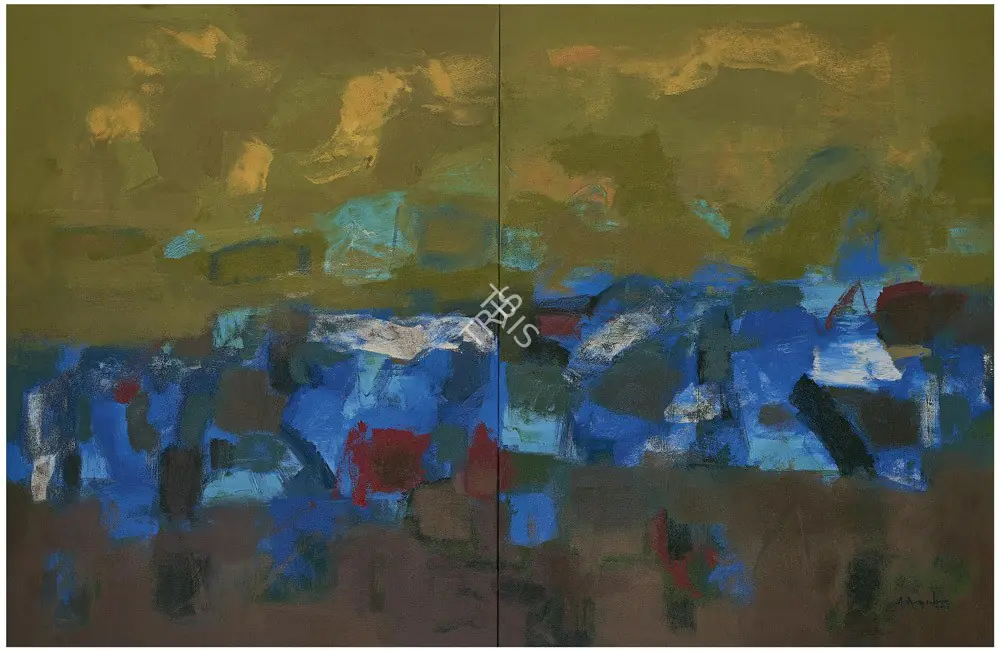 Adimoolam, K.M. (Artist). Terra Incognita (Diptych), 2005 | Painting