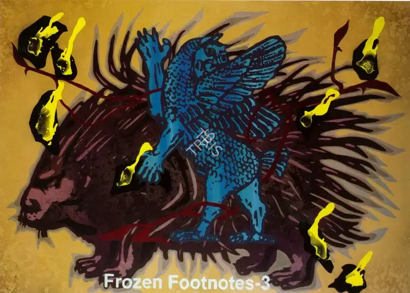 Kallat, Jitish (Artist). Frozen Footnotes - 3, 2006 | Painting