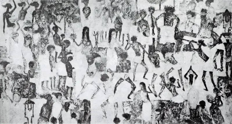 Perumal, P. (Artist). Pongal. n.d. | Artrends, April 1962 | Painting | FineArts | 00551147