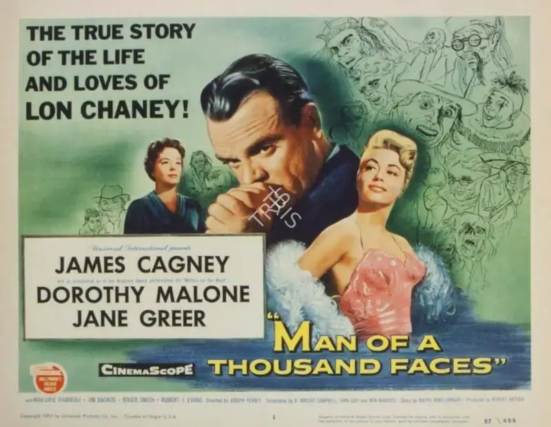 Pevney, Joseph (Director), Man of a Thousand Faces, 1957 | Lobby Card | CinemaEducation | 00790169