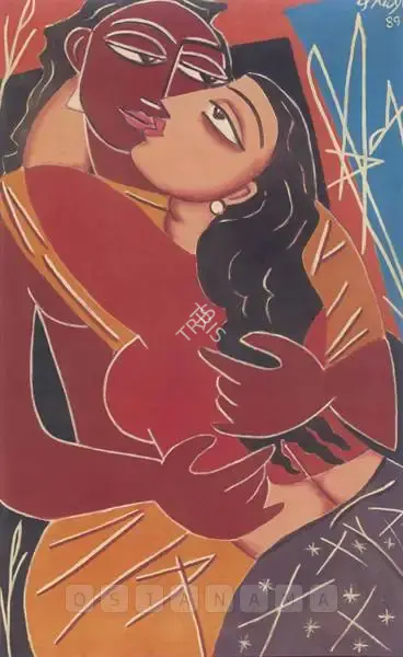 Keyt, George (Artist). Lovers, 1989 | Painting