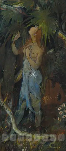 Ara, K.H. (Artist). Woman And Desire. Gouache on paper pasted on cardboard, 1933 | Painting | FineArts | 00576851