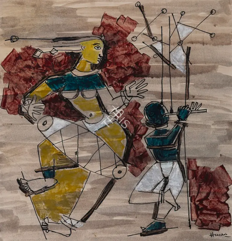 Husain, M.F. (Artist). Untitled, 1949 | Painting