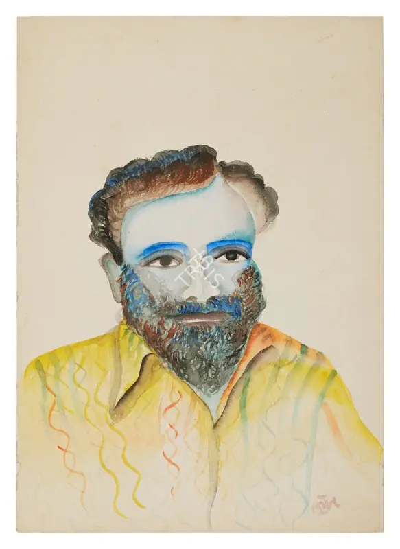 Khakhar, Bhupen (Artist). Untitled (Portrait of a Gentleman), n.d. | Painting