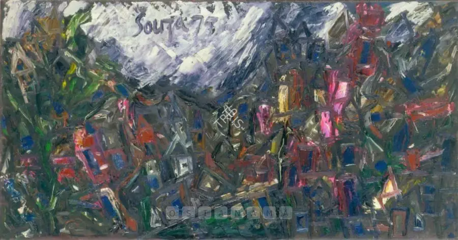 Souza, F.N. (Artist). Landscape, 1975 | Painting