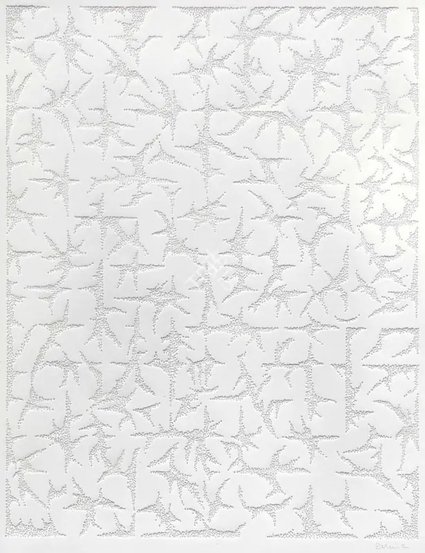 Hashmi, Zarina (Artist). Untitled. Pin drawing on card, c.1970 | Drawing | FineArts | 00646601