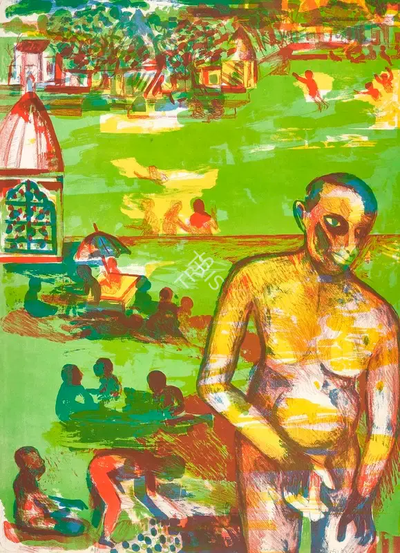 Khakhar, Bhupen (Artist). River, 1993 | Graphic Art