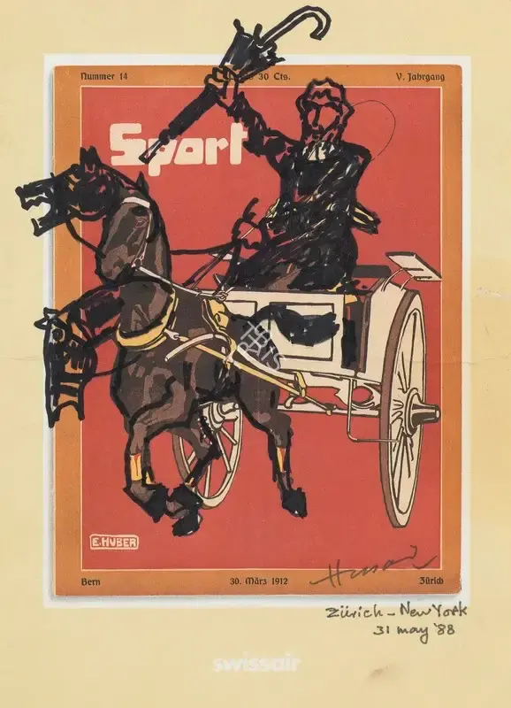 Husain, M.F. (Artist). Untitled, 1988 | Drawing