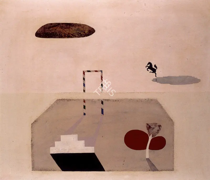 Barwe, Prabhakar (Artist). Blown Hourglass, 1980 | Painting