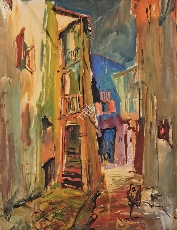 Raza, S.H. (Artist). 44 Bomanji Lane, 1948 | Painting