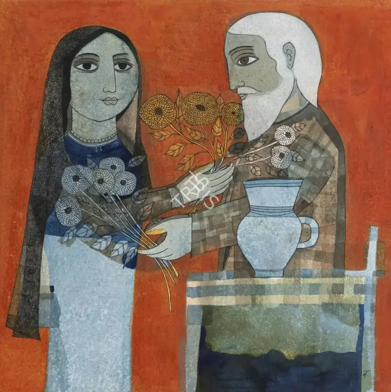 Narayan, Badri (Artist). Untitled, n.d. | Painting