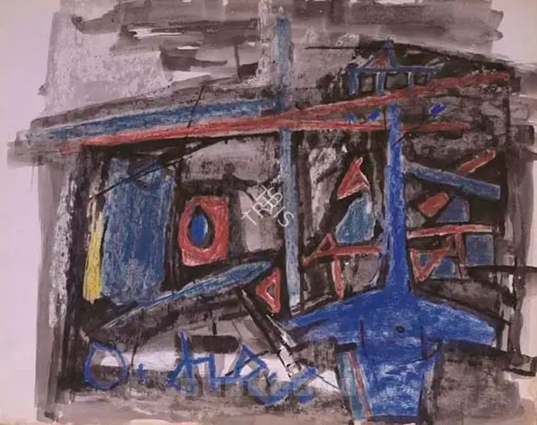 Ramkumar (Artist). Untitled, 1966 | Drawing