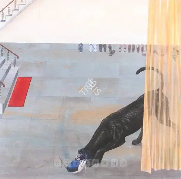 Panda, Jagannath (Artist). Dog / Shoe. Oil on canvas, 2005 | Painting | FineArts | 00598290