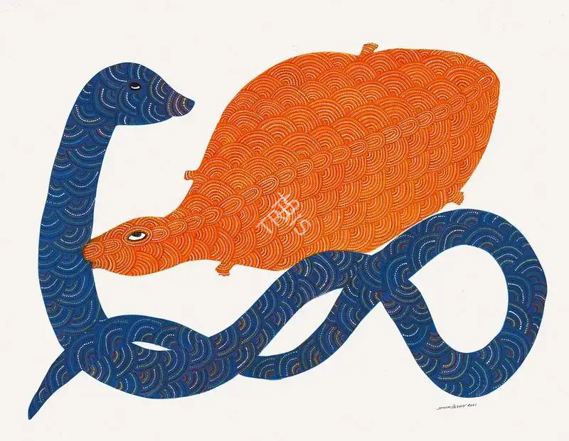 Shyam, Jangarh Singh (Artist). Untitled. Acrylic on paper, 2001 | Painting | FineArts | 00356687