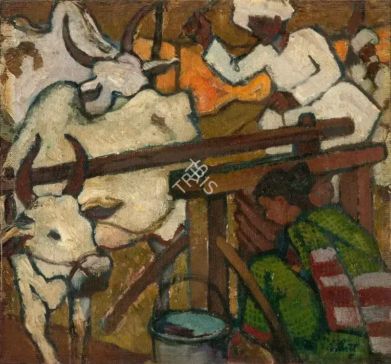 Satwalekar, Madhav (Artist). Untitled, n.d. | Painting