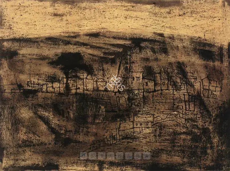 Ramkumar (Artist). Benaras, n.d. | Drawing