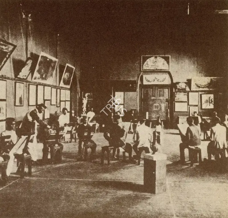 Unknown (Photographer). A Painting Class in Sir J. J. School of Art, n.d. | Contemporary Photograph