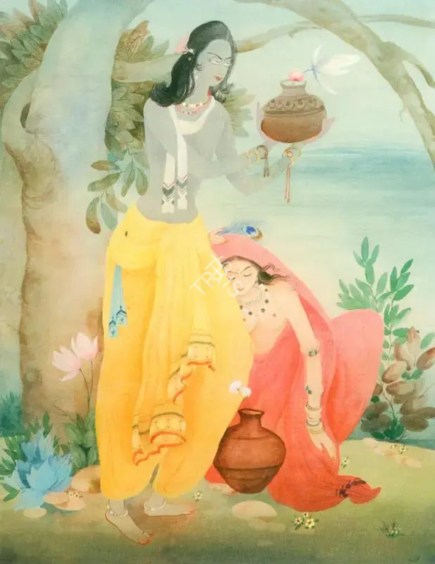 M.A.R. Chughtai, Attributed to (Artist). Amrit Jal, n.d. | Painting