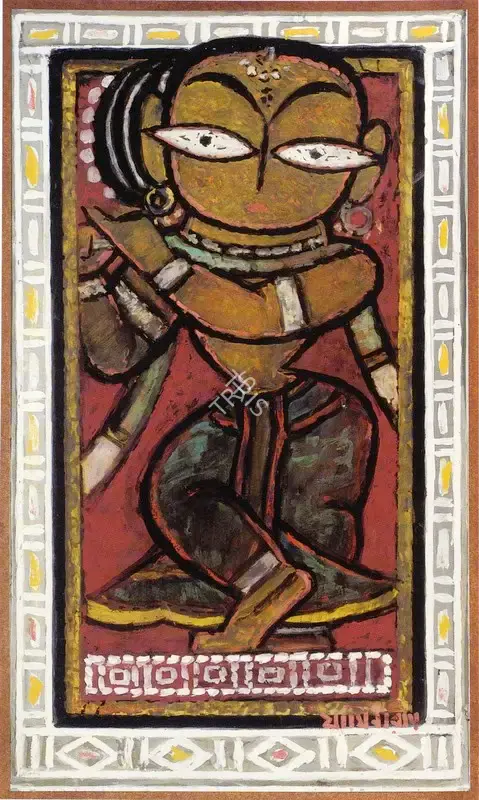 Roy, Jamini (Artist). Untitled (Gopini), n.d. | Painting