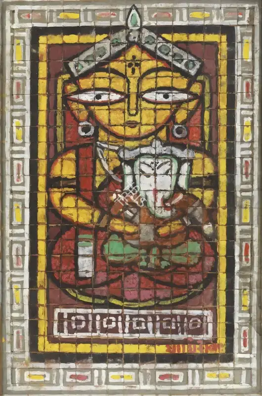 Roy, Jamini (Artist). Untitled (Woman), n.d. | Painting