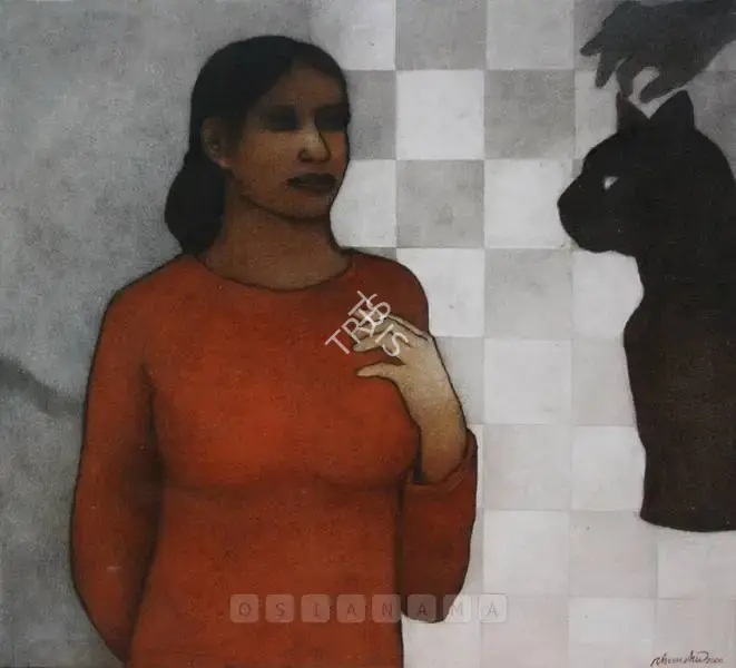 Bhattacharjee, Chandra (Artist). Pawn. Oil on canvas, 2000 | Painting  | 00880953