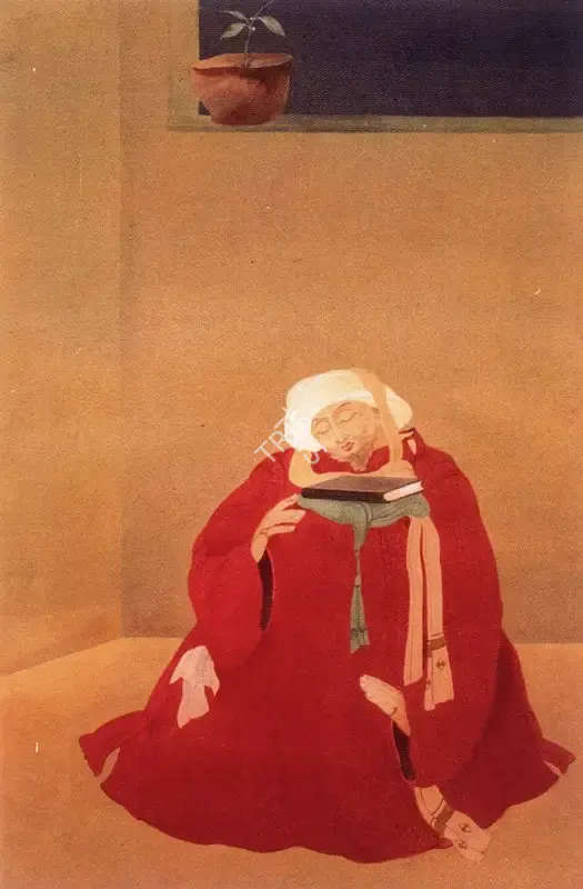 Chughtai, M.A.R. (Artist). The Poet, n.d. | Painting