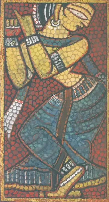 Roy, Jamini (Artist). Gopini, n.d. | Painting