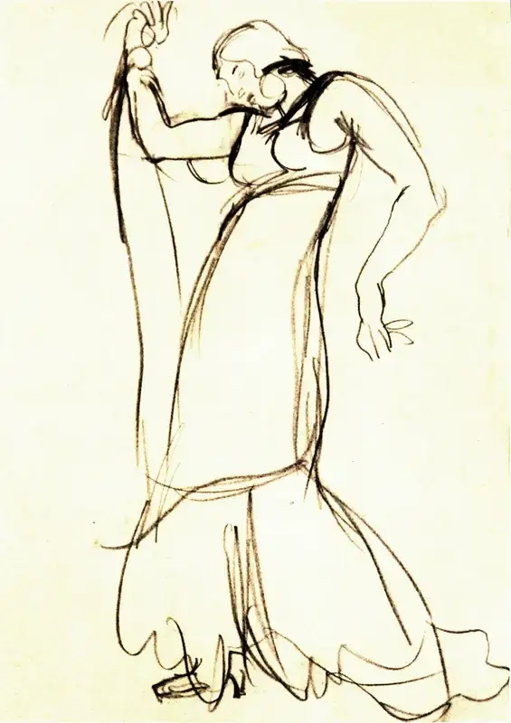 Sher-Gil, Amrita (Artist). Spanish Dancer, n.d. | Painting