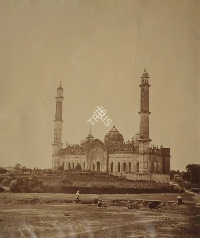Studio V. & E. Pont (Photographic Studio). Great Mosque inside Imambara, Lucknow. Albumen print, c.1870 | Antiquarian Photograph | Photography | 00115073