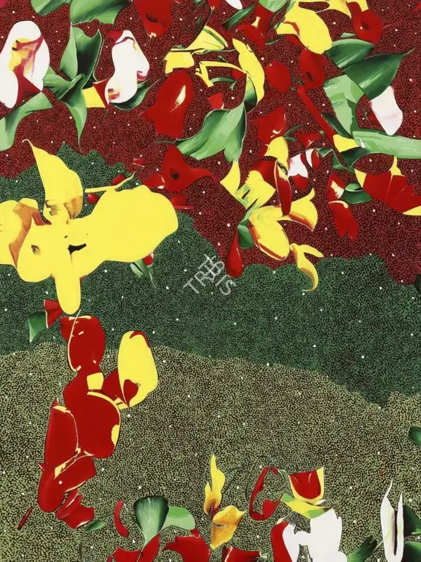 Varghese, Binoy (Artist). They Bloom Softly In The Night. Acrylic on canvas, n.d. | Painting | EconomicsArt | 00872408